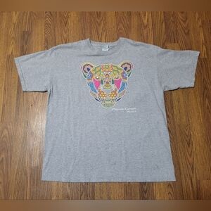 Vintage Yazbek Lion Graphic Tee Xl Bright Color Heavyweight Mexico C60